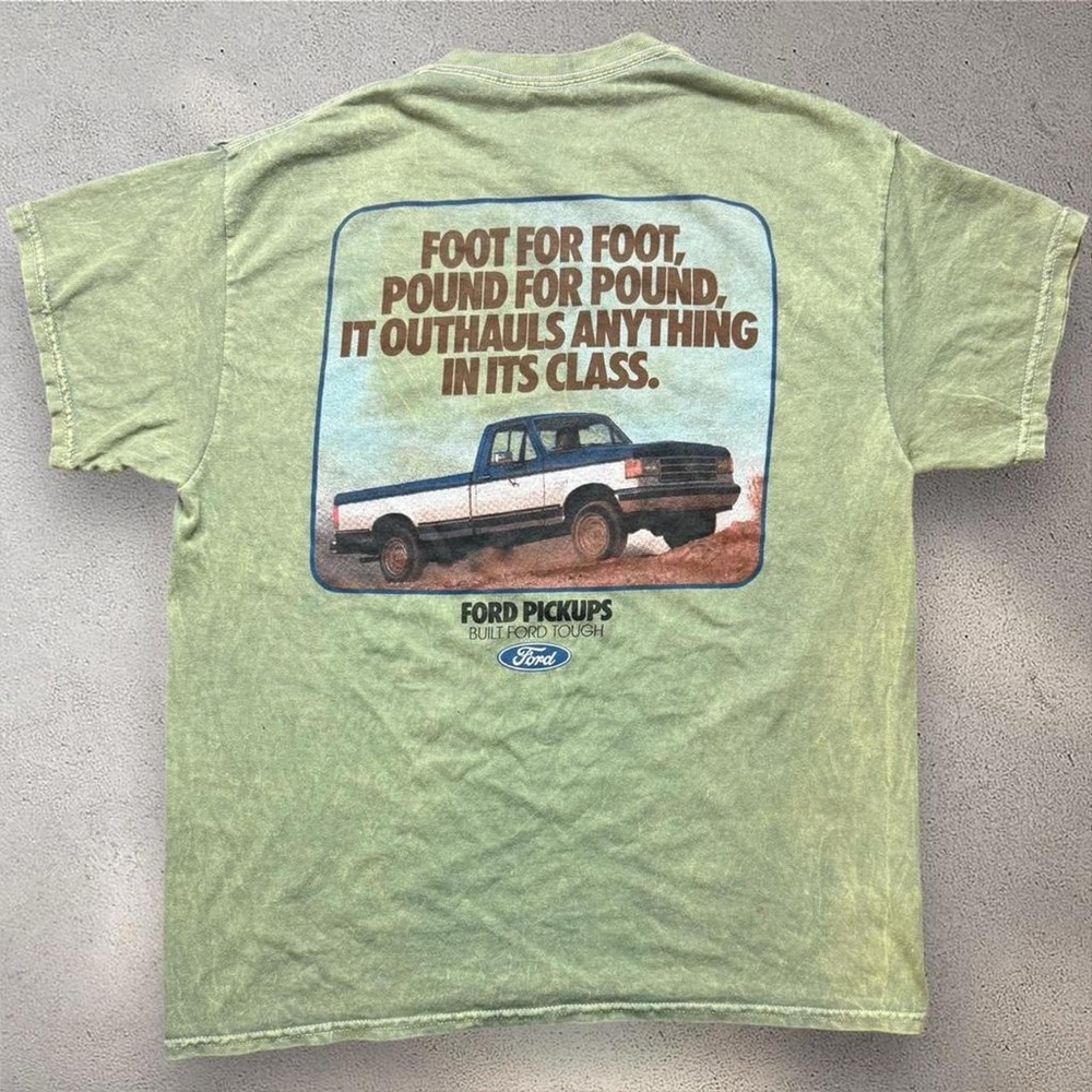 Ford Pickups Built Ford Tough Vintage Style Graphic Tee Mens Large‎ Truck Shirt